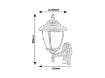 Aplica exterior Rabalux senzor miscare Madrid 7836 60W metal auriu antic