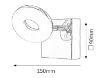 Aplica LED baie Rabalux Beata 5716 5W metal crom