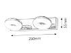 Aplica LED baie Rabalux Beata 5717 2x5W metal crom