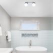 Plafoniera baie Rabalux Becca 2111 2x28W metal crom
