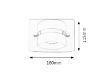 Aplica LED Rabalux Tony 5489 5W 365lm metal crom