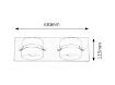 Aplica LED Rabalux Tony 5490 2X5W 730lm metal crom