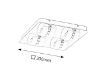 Plafoniera LED Rabalux Tony 5492 4x5W 1460lm metal crom