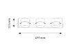 Aplica LED Rabalux Tony 5491 3x5W 1095lm metal crom