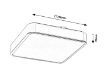 Plafoniera LED RGB Rabalux Wolimir 2982 22W 1800lm metal crom