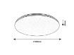 Plafoniera LED Rabalux Toma 3874 20W 1400lm metal crom