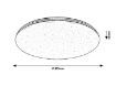 Plafoniera LED Rabalux Toma 3875 30W 2100lm metal crom
