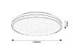 Plafoniera LED Rabalux Slava 3054 18W 1170lm metal negru