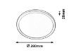 Plafoniera LED  baie Rabalux Lambert 3358 15W 1500lm plastic argintiu