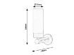 Aplica baie LED Rabalux Betty 5713 4W 371lm metal crom