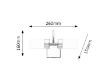 Aplica baie LED Rabalux Betty 5714 8W 785lm metal crom