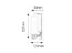Aplica baie LED Rabalux Jim 5749 5W 400lm metal crom
