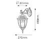 Aplica Rabalux Toronto 8381 60W metal auriu antic