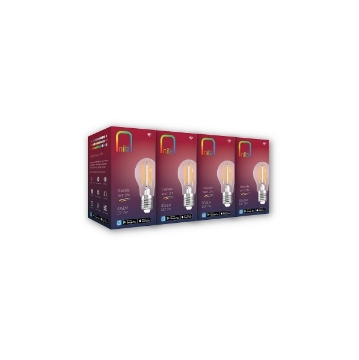 Set 4 becuri LED Nita Smart Vintage WIFI Bluetooth A60 7W E27 806lm Total White