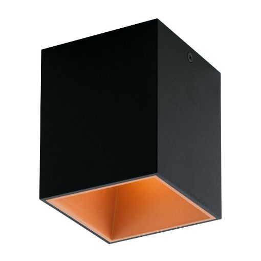 Plafoniera LED Eglo Polasso Black-Copper 3.3W 340lm 94496 aluminiu negru