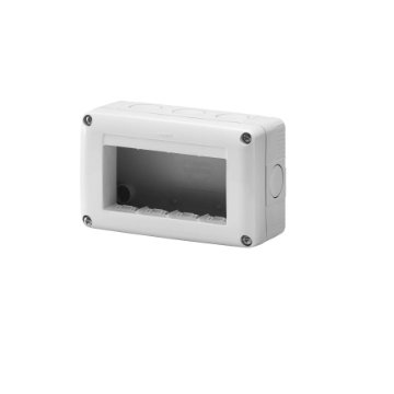 Doza aparat orizontala Gewiss System montaj aparent 4 module IP40