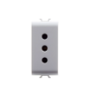 Priza modulara Gewiss Chorus standard italian 10A 1 modul alba GW10201