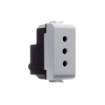 Priza modulara Gewiss Chorus standard italian 10A 1 modul alba GW10201