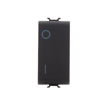 Intrerupator modular Gewiss Chorus 1 modul 2P 16AX negru GW12004