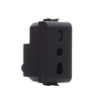Priza modulara Gewiss Chorus standard italian 1 modul 16A 2P+E negru GW12203
