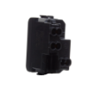 Priza modulara Gewiss Chorus standard italian 1 modul 16A 2P+E negru GW12203