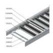 Canal cablu 40x40mm LxA fara pb RAL7030 KKC4040