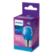 Bec LED Philips Party Blue 3.1W 300LM E27 P45 PS03431