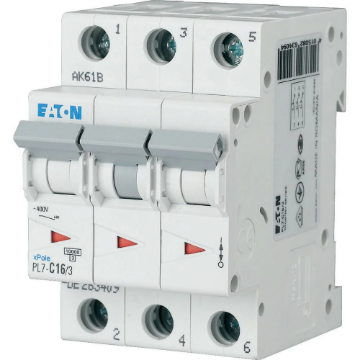 Siguranta automata Eaton 3P 16A 10kA PL7-C16/3 263409