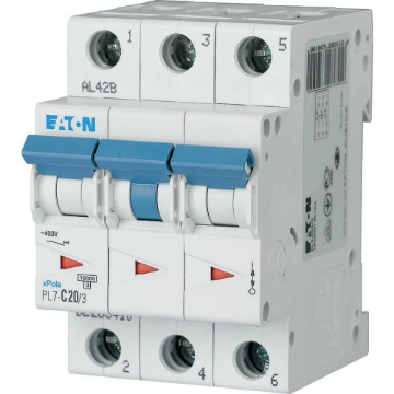 Siguranta automata PL7-C20/3 Eaton 3P 20A 10kA 263410