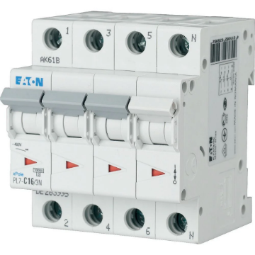 Siguranta automata PL7-C20/3N 3P+N 20A 10kA 263996