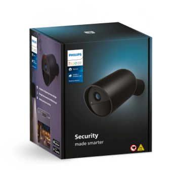 Camera video Philips Hue Secure Black Baterie 1080P IP65