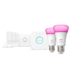 Starter Kit Philips Hue Secure 2x9W E27 Bridge Senzor Miscare Contact