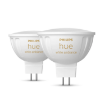 Set 2 becuri LED Philips Hue BT 5.1W GU5.3 400lm 12V White Ambiance