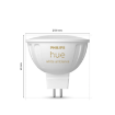 Set 2 becuri LED Philips Hue BT 5.1W GU5.3 400lm 12V White Ambiance