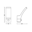 Aplica LED exterior Philips Splay Anthracite senzor miscare 12W 1200lm lumina neutra PC02815