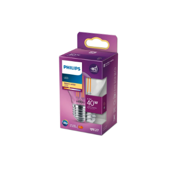 Bec LED Philips 4.3W E27 P45 470lm lumina calda PS04009