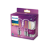 Set 2 becuri LED Philips 7W E27 A60 806lm lumina calda PS04098