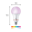 Set 3 becuri LED Philips Smart E27 A60 8.5W 806lm Full Color