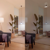 Set 3 becuri LED Philips Smart E27 A60 8.5W 806lm Full Color