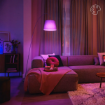 Set 3 becuri LED Philips Smart E27 A60 8.5W 806lm Full Color
