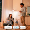 Set 3 becuri LED Philips Smart E14 C37 4.9W 470lm Full Color