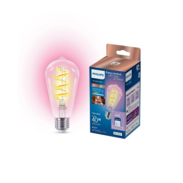 Bec LED Philips Smart E27 ST64 6.3W 470lm Full Color