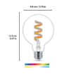 Bec LED Philips Smart E27 G95 6.3W 470lm Full Color