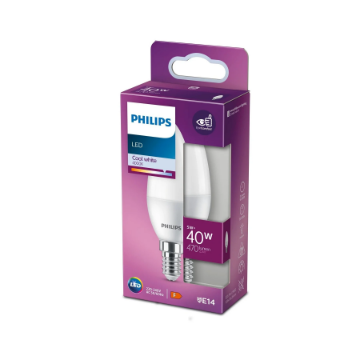 Bec LED Philips 5W E14 B35 470lm lumina neutra PS04577