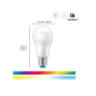 Set 3 becuri LED WiZ Connected E27 A60 8.5W 806lm RGBW