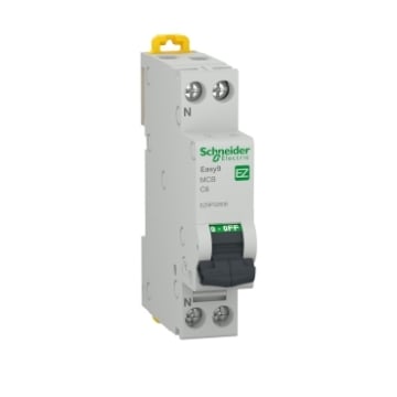 Siguranta automata Schneider Easy9 1P+N 6A 4.5kA curba C EZ9P32606