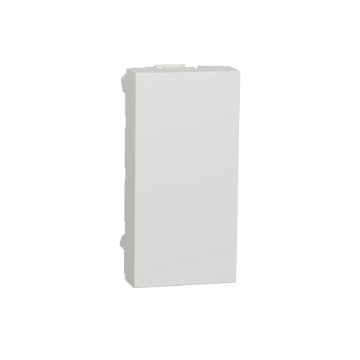 Obturator Schneider Noua Unica 1 modul alb lucios IP20 IK04