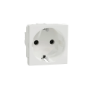 Imagine Priza Schuko SCHNEIDER Noua Unica 2 module 16A 2P+E alb NU303618