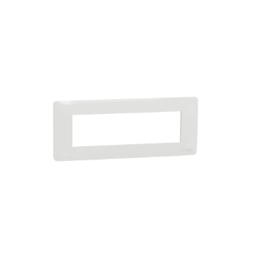 Rama decorativa Schneider Noua Unica Studio 7 module alb lucios