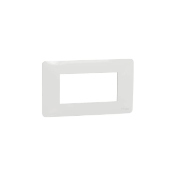 Rama decorativa Schneider Noua Unica Studio 4 module alb lucios